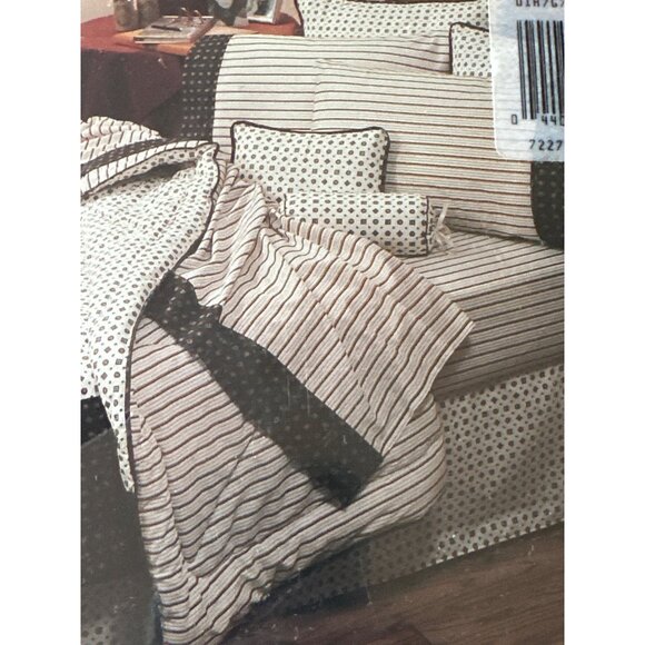 Fieldcrest J.G. Hook No Iron Luxury Percale Twin Sheet Set 1987 Striped New - Picture 6 of 7